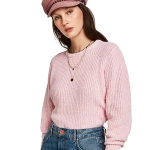 Scotch & Soda Pink Chunky Knit Sweater
